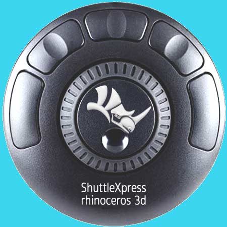 rhinoceros 3d et ShuttleXpress au bout des doigts